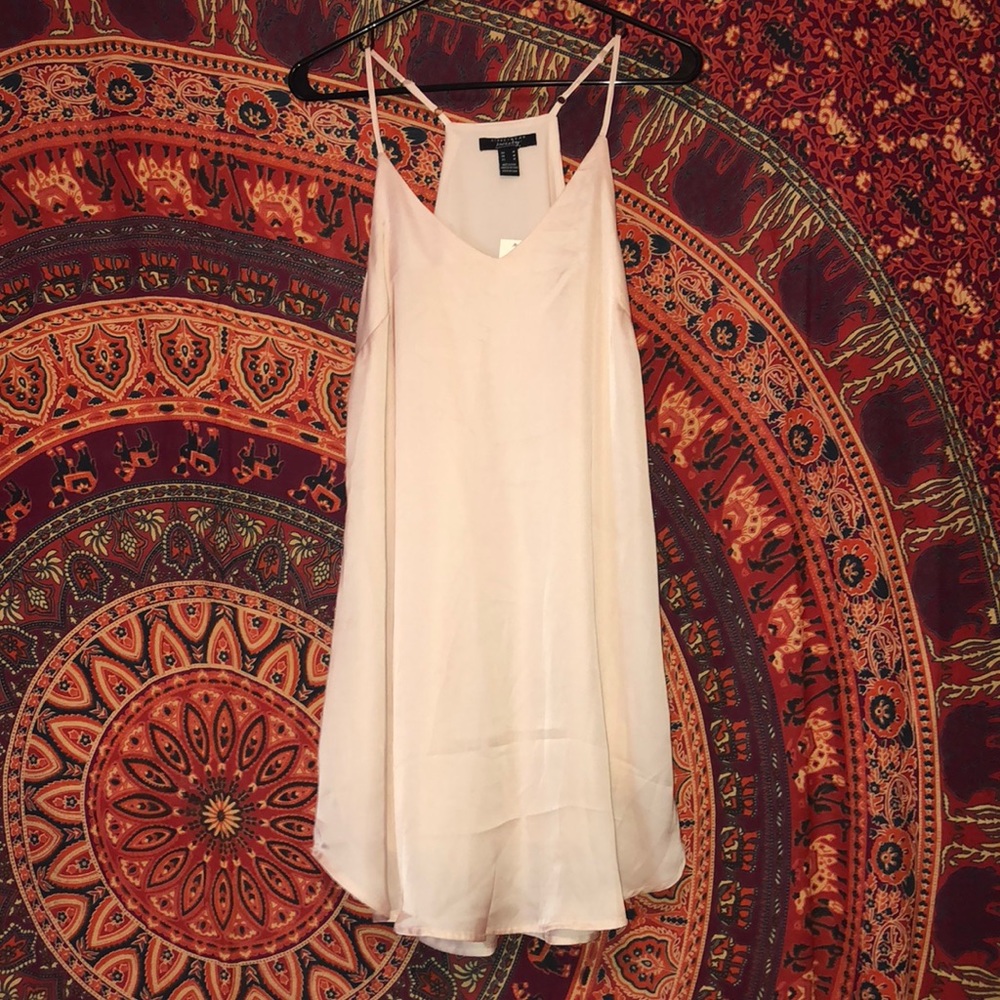 Pink Satin Cami Dress
